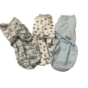 SwaddleMe Camouflage, Dinosaur, and Blue Swaddle Set